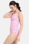 Zelocity Elastane Blended Slip-On Malliot with Removable Pads - Pink Cosmos — thumbnail 2